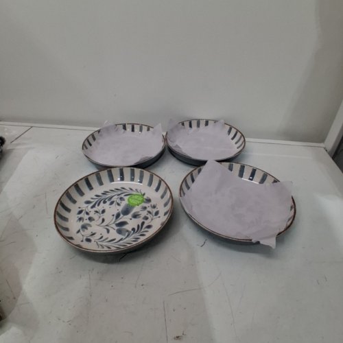 4PK BETTER HOMES & GARDENDS BAMBOO MELAMINE DINNER BOWL - 8.6" - BLUE image 2