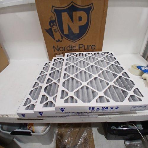 3PK NORDIC PURE AC FURNACE AIR FILTERS MERV 8 - 18" X 24" X 2" image 3