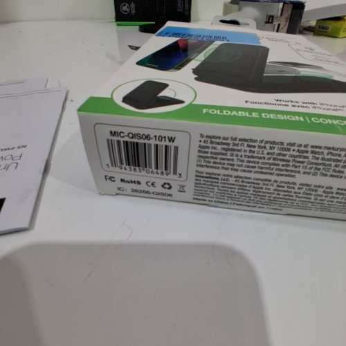 3-IN-1 MERKURY WIRELESS CHARGING STATION - BLACK - (MODEL: MIC-QIS06-101) image 2