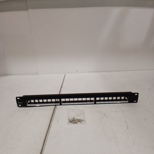 NEW YORK CABLES UNLOADED BLANK PATCH PANEL - 24 PORT, 19" 1U - BLACK image 2