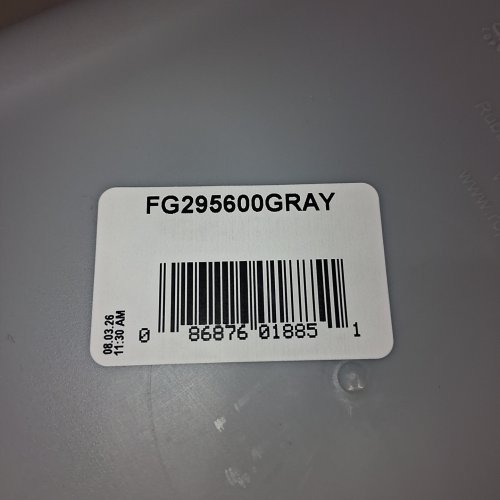 RUBBERMAID COMMERCIAL DESKSIDE PLASTIC WASTE BASKET - 7GAL - GRAY - (MODEL: FG295600GRAY) image 6
