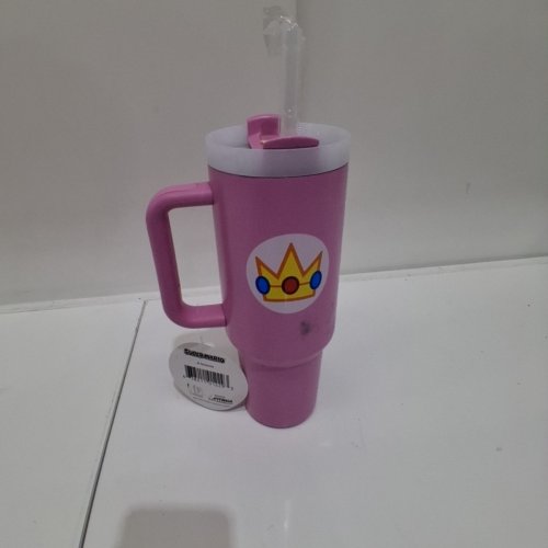 PYRAMID AMERICA SUPER MARIO TRAVEL TUMBLER WITH HANDLE AND STRAW - PINK (MODEL: MBWS0009) image 5