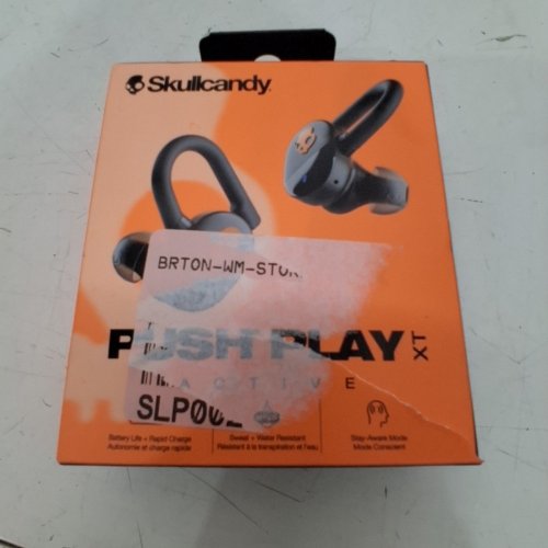 SKULLCANDY PUSH PLAY ACTIVE TRUE WIRELESS BLUETOOTH EARBUDS - BLACK (MODEL: S2PPW) image 5
