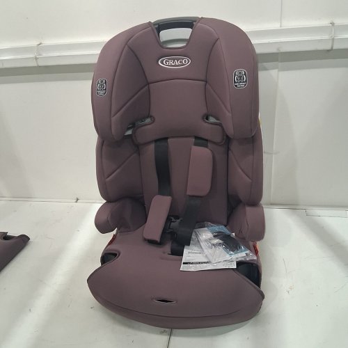 GRACO TRANZITIONS 3-IN-1 LIGHTWEIGHT ADJUSTABLE HEIGHT HARNESS BOOSTER CAR SEAT WITH CUP HOLDERS - 100LB MAX WEIGHT - ELOISE PURPLE (MODEL: 2217080) image 3