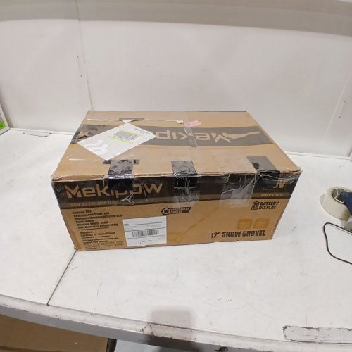 MEKIPOW CORDLESS ELECTRIC SNOW SHOVEL WITH LCD DISPLAY, COMPATIBLE WITH DEWALT 20V BATTERY - *TOOL ONLY* - 12" - YELLOW/BLACK (MODEL: MKP1005) image 5