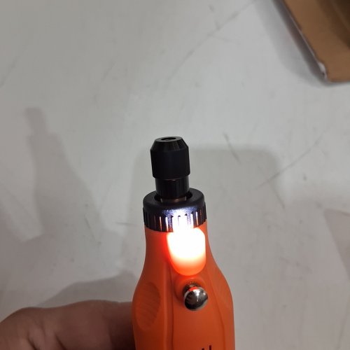 HARDELL 5-SPEED MINI CORDLESS ROTARY TOOL - 3.7V - ORANGE - (MODEL: Q0M-DC-4N) image 2