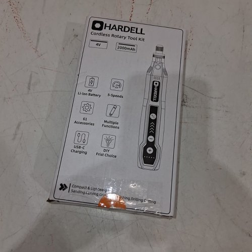 HARDELL 5-SPEED MINI CORDLESS ROTARY TOOL - 3.7V - ORANGE - (MODEL: Q0M-DC-4N) image 4