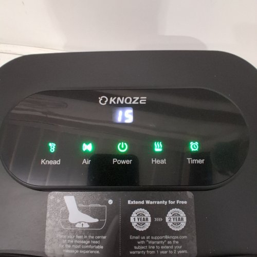 KNQZE SHIATSU FOOT MASSAGER MACHINE WITH HEAT & LCD TOUCH PANEL - BLACK (MODEL: KF9) image 2