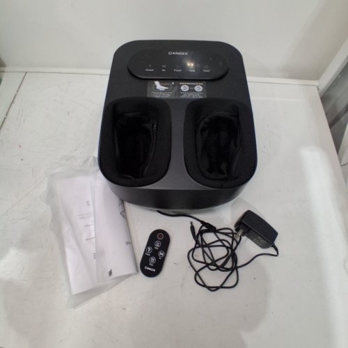 KNQZE SHIATSU FOOT MASSAGER MACHINE WITH HEAT & LCD TOUCH PANEL - BLACK (MODEL: KF9) image 3