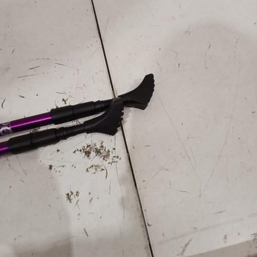 THEFITLIFE NORDIC WALKING TREKKING POLES WITH ANTISHOCK AND QUICK LOCK SYSTEM - 26"-51.2"- PURPLE image 4