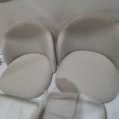 2PK HOMY CASA UPHOLSTERED COUNTER STOOLS SET - CREAM (MODEL:6965) image 3