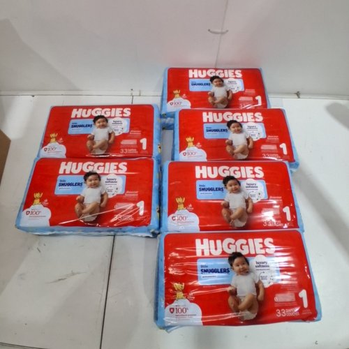 DISNEY HUGGIES LITTLE SNUGGLERS DISPOSABLE BABY DIAPERS - SIZE 1 - 198 TOTAL image 2