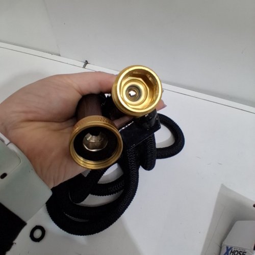 BIG BOSS XHOSE PRO DAC-5 HIGH PERFORMANCE LIGHTWEIGHT EXPANDABLE GARDEN HOSE WITH BRASS FITTINGS, 25FT - BLACK image 3