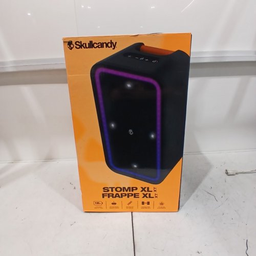 SKULLCANDY STOMP XL WIRELESS BLUETOOTH PARTY SPEAKER - INTEGRATED CARRY HANDLE​, IPX5 WATER RESISTANCE, 12-HOUR BATTERY LIFE - BLACK ORANGE (MODEL:2SKSK1851/4449801) image 7