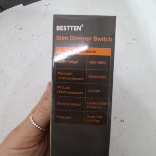 4PK BESTTEN SLIM DIMMER SWITCH - 120 V, 60HZ - WHITE image 3