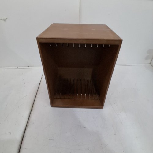 KIDS MELISSA & DOUG WOODEN PUZZLE STORAGE CASE - BROWN - (MODEL: 96161) image 2