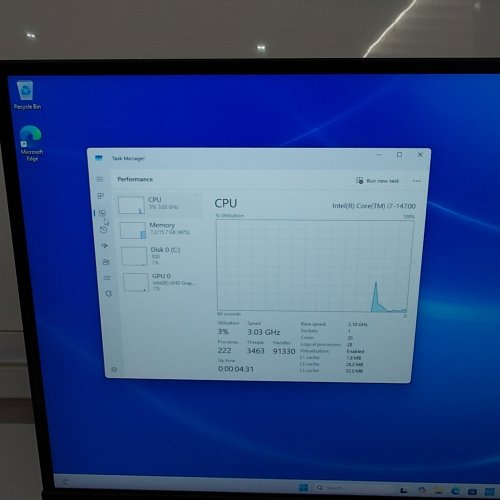 DELL INSPIRON 3030 DESKTOP COMPUTER - INTEL CORE I7-14700 PROCESSOR, 16GB DDR5 RAM, 1TB SSD, WINDOWS 11 PRO - MIST BLUE (MODEL: D32M) image 5