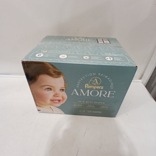58PK PAMPERS AMORE MOST ABSORBENT AND BEST DIAPER - SIZE 4 - WHITE image 3