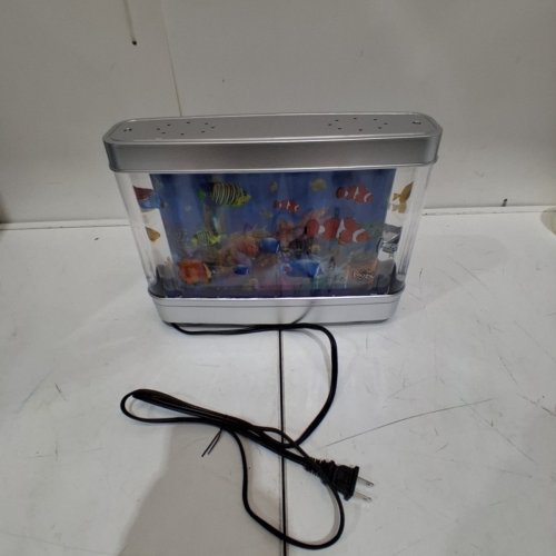 KIDS SEABED WORLD LAMP WITH ROTATING SCENE AND LIGHT - 12" X 10" - SEA THEMED image 3