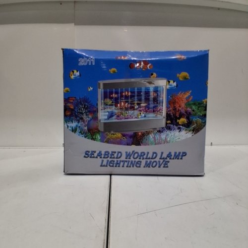 KIDS SEABED WORLD LAMP WITH ROTATING SCENE AND LIGHT - 12" X 10" - SEA THEMED image 4