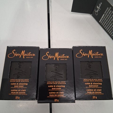 3PK SHEA MOISTURE AFRICAN BLACK SOAP WITH OATS ALOE AND VITAMIN E - 227G EACH image 2