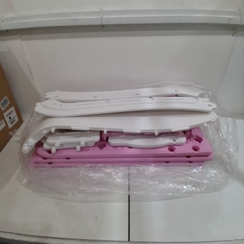 8-IN-1 INDOOR/OUTDOOR PLASTIC SLIDE PLAYSET WITH CLIMBER - PINK image 3