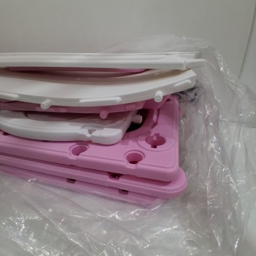 8-IN-1 INDOOR/OUTDOOR PLASTIC SLIDE PLAYSET WITH CLIMBER - PINK image 4