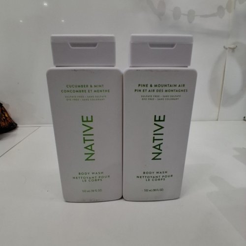 2PC NATIVE CUCUMBER & MINT / PINE & MOUNTAIN AIR BODY WASH - 532 ML EACH image 3