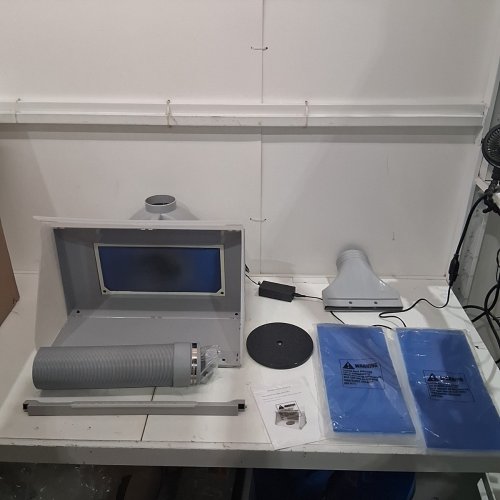 OPHIR DOUBLE FAN PORTABLE AIRBRUSH SPRAY BOOTH KIT - HS-E550 image 2