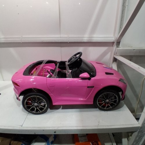 DORTALA LICENSED JAGUAR F-TYPE 12V BATTERY POWERED RIDE ON CAR WITH REMOTE CONTROL - PINK - (MODEL: TQ10153US-PI) image 2