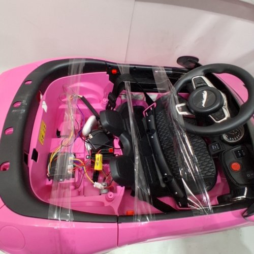 DORTALA LICENSED JAGUAR F-TYPE 12V BATTERY POWERED RIDE ON CAR WITH REMOTE CONTROL - PINK - (MODEL: TQ10153US-PI) image 3