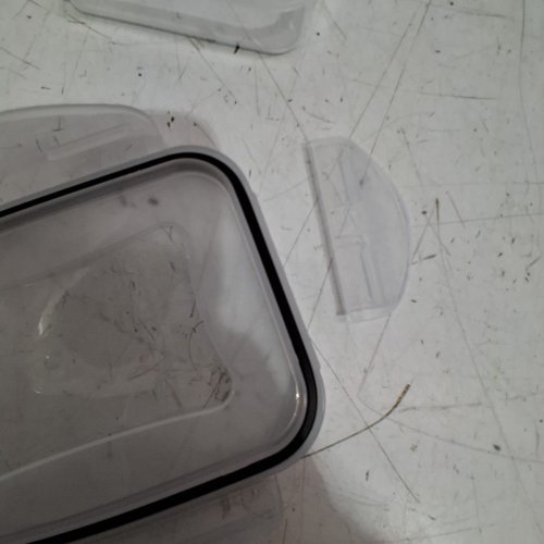 12PC RECTANGULAR FOOD STORAGE CONTAINERS - PLASTIC/GREY/CLEAR image 4