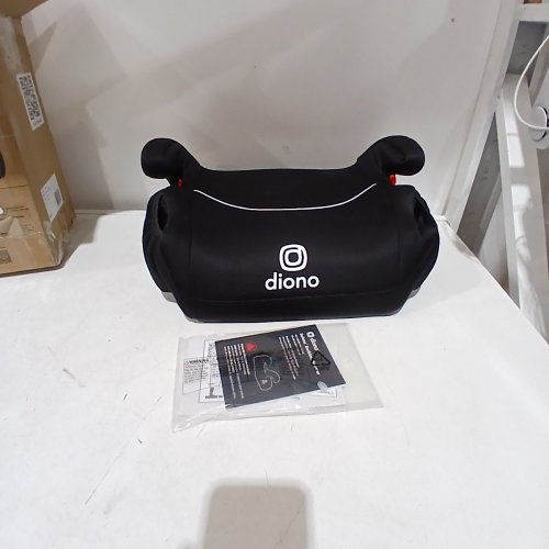 DIONO SOLANA NO LATCH SINGLE BACKLESS BOOSTER CAR SEAT WITH CUP HOLDERS- 40LBS-120LBS - BLACK (MODEL: 32050-NA-01) image 3