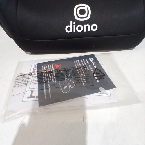 DIONO SOLANA NO LATCH SINGLE BACKLESS BOOSTER CAR SEAT WITH CUP HOLDERS- 40LBS-120LBS - BLACK (MODEL: 32050-NA-01) image 4