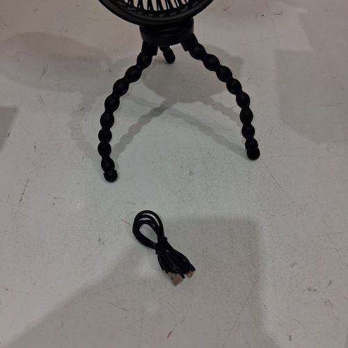 MEIBOLIN RECHAGEABLE BATTERY OPEREATED PORTABLE FAN WITH FLEXIBLE TRIPOD - 3 SPEEDS - BLACK (MODEL: F3) image 4