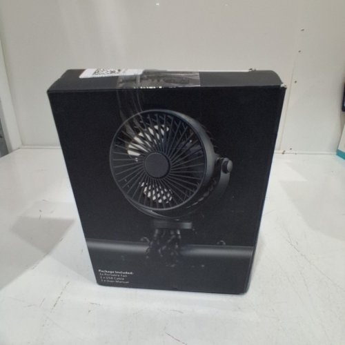MEIBOLIN RECHAGEABLE BATTERY OPEREATED PORTABLE FAN WITH FLEXIBLE TRIPOD - 3 SPEEDS - BLACK (MODEL: F3) image 5