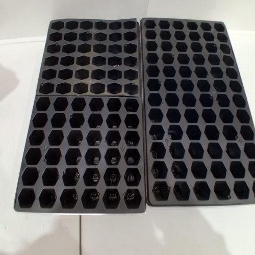 (2) MCKENZIE PRO-HEX PLANT STARTING TRAYS WITH DOMES - 72 CELL EACH - BLACK (ITEM: BC390507) image 6