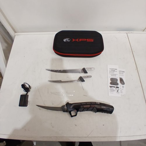 4PC XPS 2.0 LITHIUM-ION BATTERY POWERED FILLET KNIFE - GREY/RED (ITEM: 20-14-0800) image 5