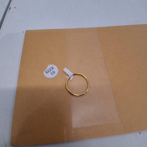ADULTS NOKMIT FINE JEWELRY STACKABLE WEDDING BAND RING - SIZE 10 / 1 MM - 1/20 14 K GOLD image 2