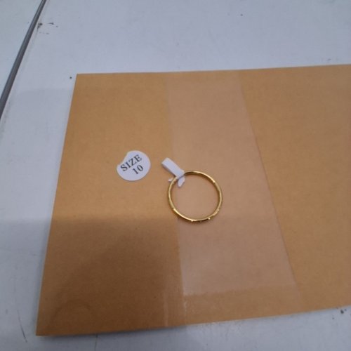 ADULTS NOKMIT FINE JEWELRY STACKABLE WEDDING BAND RING - SIZE 10 / 1 MM - 1/20 14 K GOLD image 4