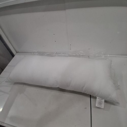 SOFT BODY PILLOW - 34" X 12" - WHITE image 2