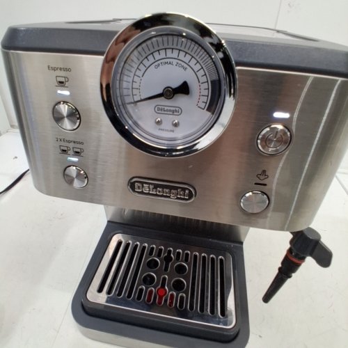 DELONGHI LINEA CLASSIC ESPRESSO MACHINE WITH MILK FROTHER - SILVER (MODEL: ‎EM450M) image 2