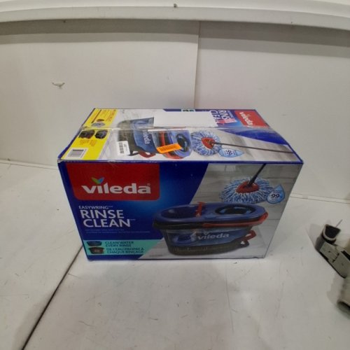 VILEDA EASYWRING SPIN MOP BUCKET FLOOR CLEANING SYSTEM AND EXTENDABLE HANDLE - RED/GREY (MODEL: 172880/ 10683010609981) image 4