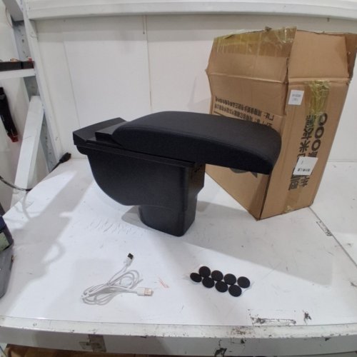 PADDED AUTOMOTIVE CENTER CONSOLE ARMREST FOR KIA SOUL 2006 - 2017- BLACK image 5