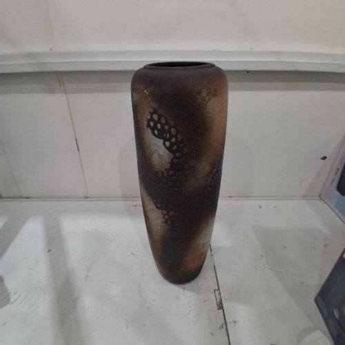 VINTAGE RUSTIC FARMHOUSE FLOOR VASE -CERAMIC - 23.6" - PETINA/BROWN/ BIEGE image 3