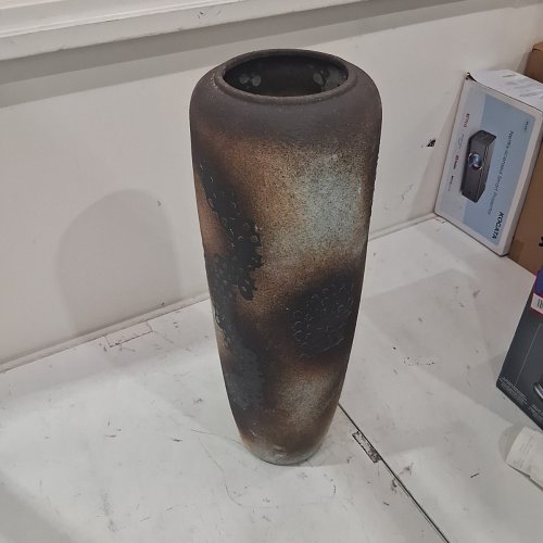 VINTAGE RUSTIC FARMHOUSE FLOOR VASE -CERAMIC - 23.6" - PETINA/BROWN/ BIEGE image 5