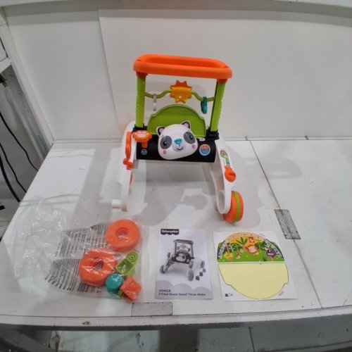 FISHER-PRICE 2-SIDED STEADY SPEED PANDA WALKER INTERACTIVE BABY TOY WITH LIGHT, 100+ SONGS, SOUNDS & PHRASES - MULTI-COLOUR (MODEL: ‎HGM26) image 3