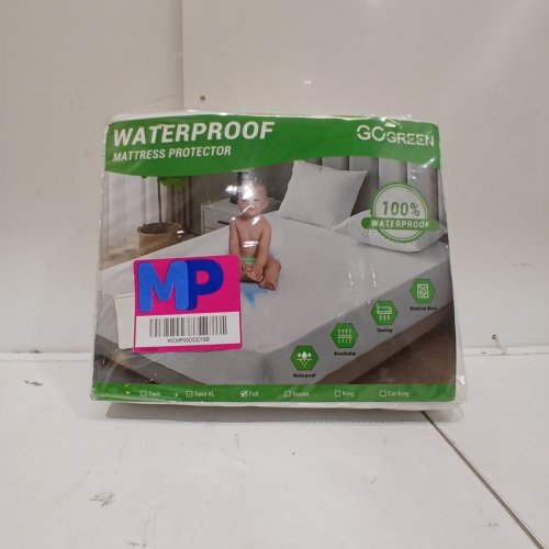 GOGREEN BAMBOO WATERPROOF MATTRESS PROTECTOR - FULL - WHITE image 2