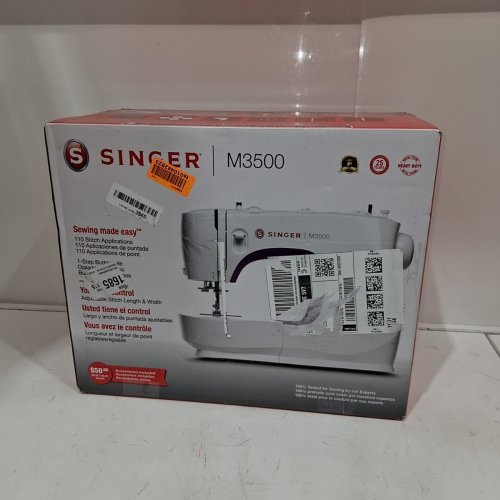 SINGER M3500 32 STITCH SEWING MACHINE - WHITE/PURPLE (MODEL: M3500) image 5