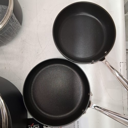 10PC ALL-CLAD HA1 HARD ANODIZED NON-STICK COOKWARE SET - BLACK (MODEL: E100SC64) image 3